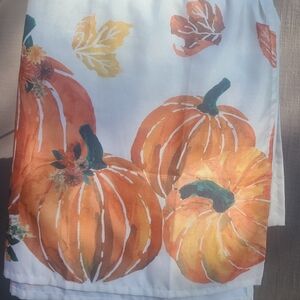 Festive Pumpkin Print Shower Curtain